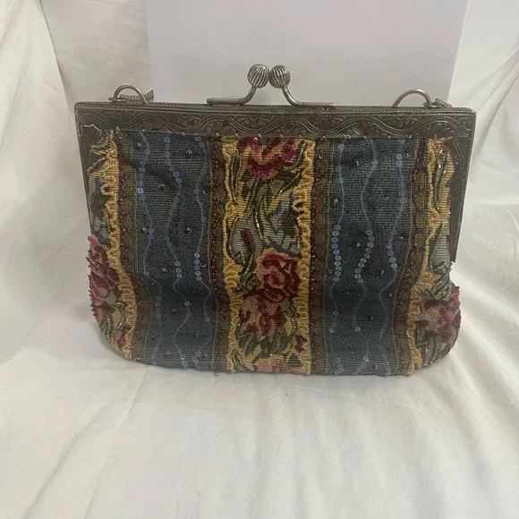 Christina Vintage purse Adorable! With chain! Made in India - Picture 8 of 13